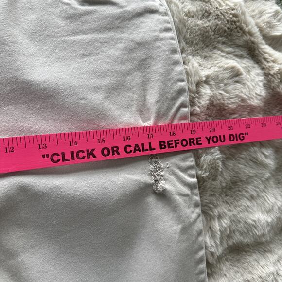 HUE Ripped Tan Denim Hi-Rise Jeans Pull On Preowned Size Large See Photos - Picture 4 of 8